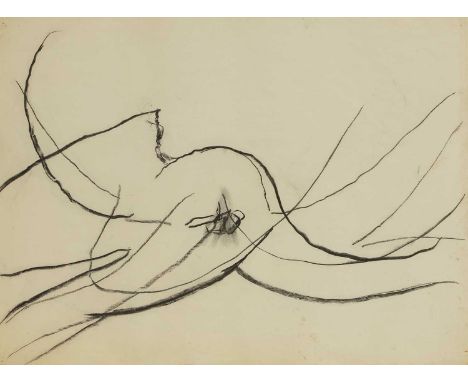 ▲ Roger Hilton (1911-1975) Untitled (Thrashing limbs), c.1968charcoal55 x 75cmProvenance: Jonathan Clark &amp; Co. Fine Art, 