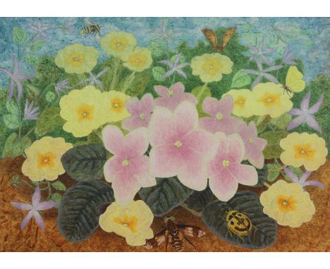 ▲ Elvic Steele (1920-1997) Hoarding insectsoil on board 45 x 61cmExhibited: The Medici Gallery in association with Sally Mitc