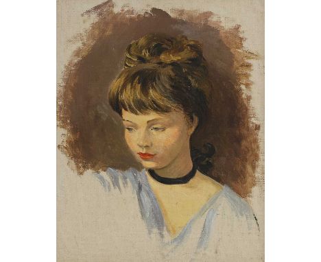 ▲ Marcel Dyf (French, 1899-1985) 'Study of Claudine'oil on canvas board45 x 36cmCondition ReportFramed: 60 x 51cmA little lig