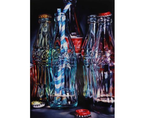 ▲ Kate Brinkworth (b.1977) ‘Coke Zero’ signed, inscribed with title and dated '2017' verso, oil on board119.5 x 84cm, unframe
