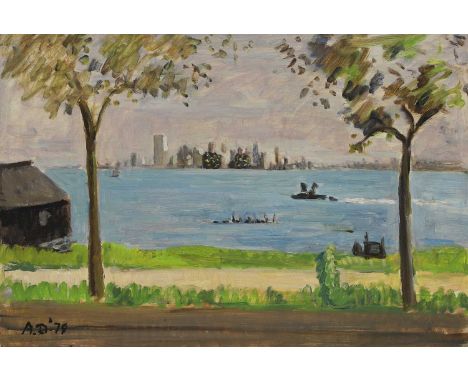 ▲ Adrian Maurice Daintrey (1902-1988) New Yorksigned with initials and dated '79' l.l., oil on board 41 x 61cmExhibited: Gain