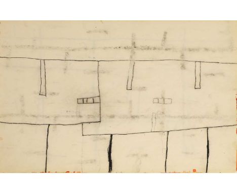▲ William Scott RA (1913-1989) Untitled;verso, another abstract sketchpencil and black chalk25 x 35cm, unframedProvenance: Wi