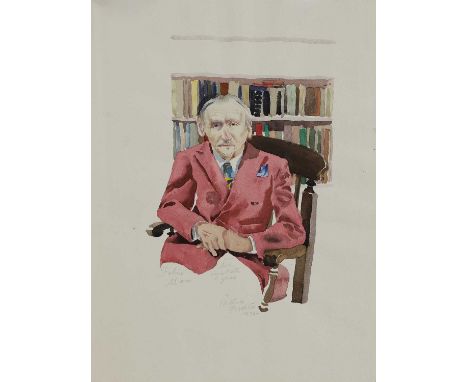 ▲ Patrick Procktor RA (1936-2003) 'Felix Man in his Eightieth Year'signed and dated Patrick/Procktor/1972' l.r., and inscribe