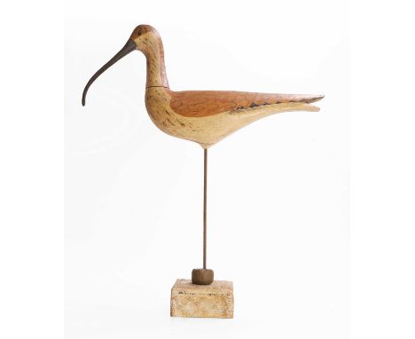 ▲ Guy Taplin (b.1939) 'Curlew'carved and painted driftwood on a metal and driftwood base, signed 'GUY TAPLIN' and inscribed w