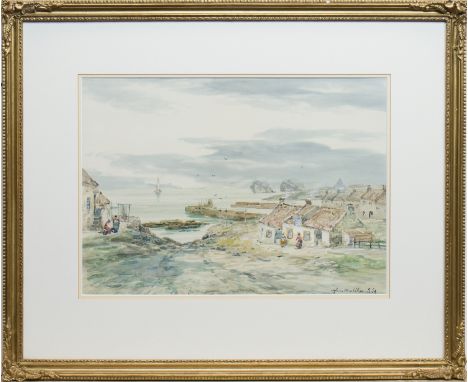 JOHN HAMILTON GLASS SSA (SCOTTISH 1890 - 1925),COASTAL SCENEwatercolour on paper, signed30.5cm x 42cmMounted, framed and unde