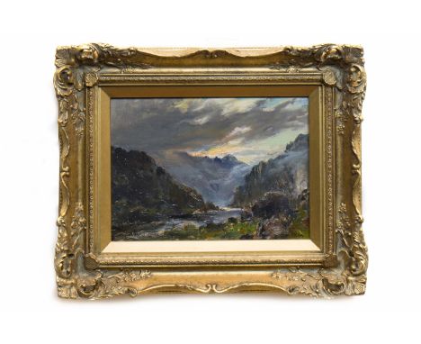 ARCHIBALD KAY RSW (SCOTTISH 1860 - 1935),APPROACHING STORM oil on panel, signed17.5cm x 24cmFramed.label verso: Paisley Art I