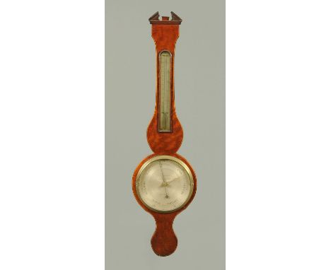 A George III mahogany barometer, by Somalvico, Holborn Hill, London.
