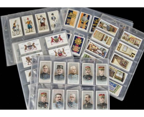 Cigarette Cards,  Military, a collection of complete sets to include Will's Allied Army Leaders, Air Raid precautions, and Ar