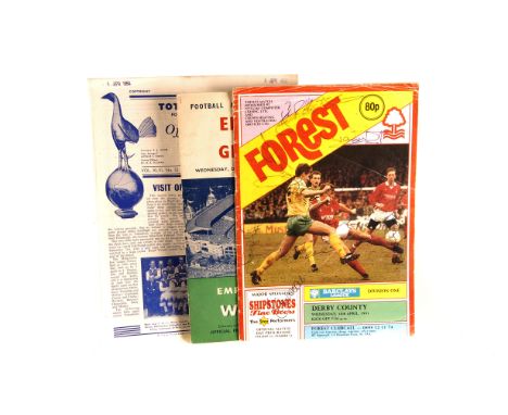Football Programmes, 1960/1980's a  Tottenham Official Programme dated April 5th 1954, FA International England v Germany 1st