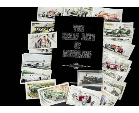 Trade Cards, Transport, three sets to include, Daily Ice Cream Modern Locomotives, Castrol's Racing Cars, and a Mobil present