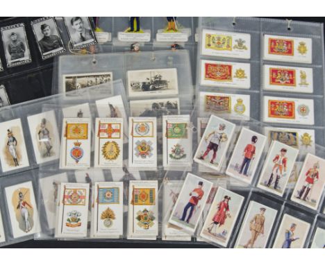 Cigarette & Trade Cards,  Military, a part set of Copes VC & DSO Naval & Flying Heroes (7 cards), Players Badges & Flags of B