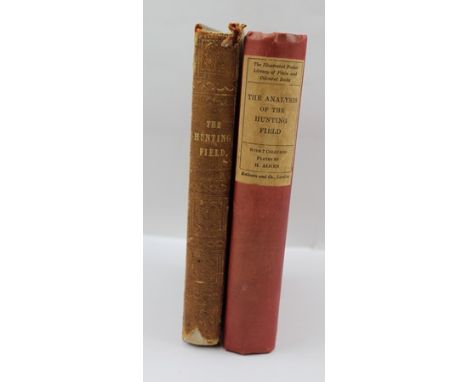 THE HUNTING FIELD by Harry Hieover, printed for Longman, Brown, Green 1850, 1 volume  THE ANALYSIS OF THE HUNTING FIELD with 