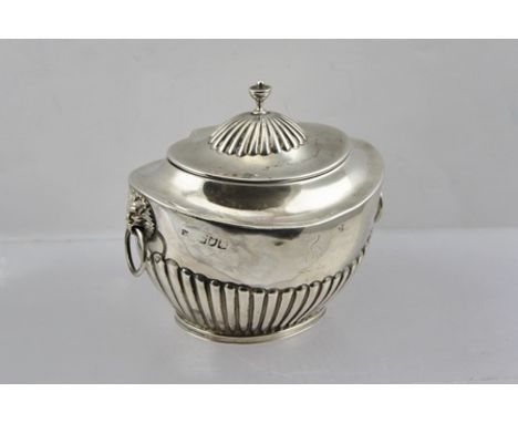 GOLDSMITHS AND SILVERSMITHS COMPANY WILLIAM GIBSON AND JOHN LAWRENCE LANGMAN A LATE 19TH CENTURY SILVER CADDY of oval form wi