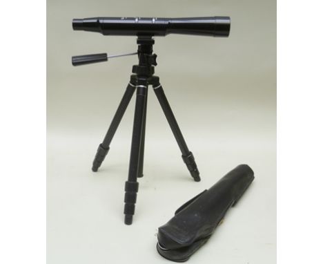 AN ENBEECO SPOTTING SCOPE, 12-40 x 40 zoom, with tripod, in case 