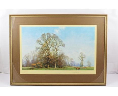 AFTER DAVID SHEPHERD "Last Leaves of Autumn", a limited edition coloured Print no. 834/850, signed in pencil on mount, 34cm x