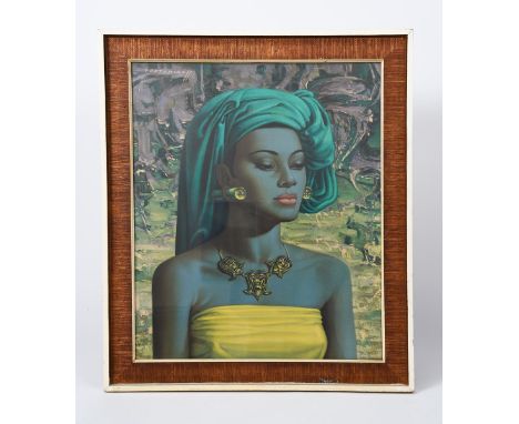 Vladimir Tretchikoff (1913-2006) Balinese Girl, print, framed, Lady From Orient, Lady of Ndebele, Dying Swan three colour pri
