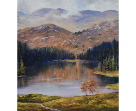 After Jeff Sudders (Contemporary, British), coloured print, 'Tarn Hows', Lake District, signed to the lower right, framed, mo