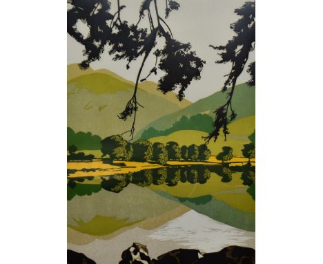 Simon King (b.1951, British), screen print, 'Reflections' a Lakeland view, signed and dated 1985 to the lower right, limited 