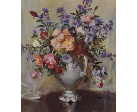 After Vernon Ward (1905-1985, British), coloured print, 'Autumn Group', framed and under glass, measuring 31cm x 42cm, &amp; 
