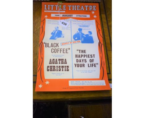 A vintage Little Theatre advertising poster - Channel Island interest, 