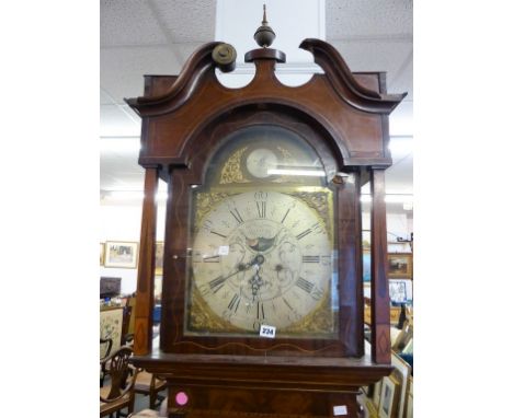 A George III longcase clock by William Lister of Halifax. 