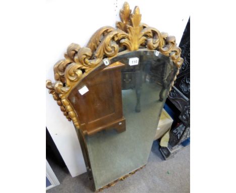 A pair of vintage pier mirrors with scroll detail (2). 