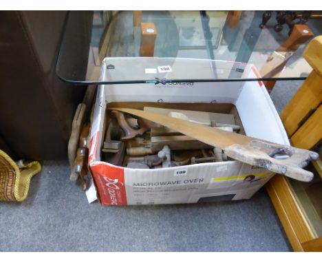 A quantity of vintage tools. 