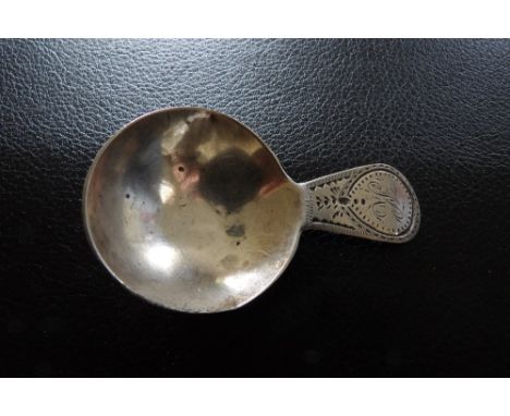 Good bright cut caddy spoon, 1798.