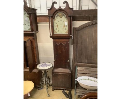   A Victorian oak eight day longcase clock, marked John Richmond of Bradford, height 219cm