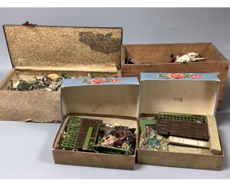   A quantity of Johillco painted lead animals