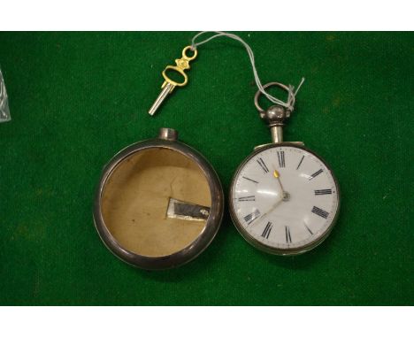 A gentlemen's silver pair cased pocket watch, the movement signed A Procter &amp; Son, Tarland.