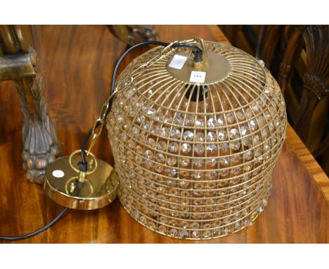 A decorative ceiling light.