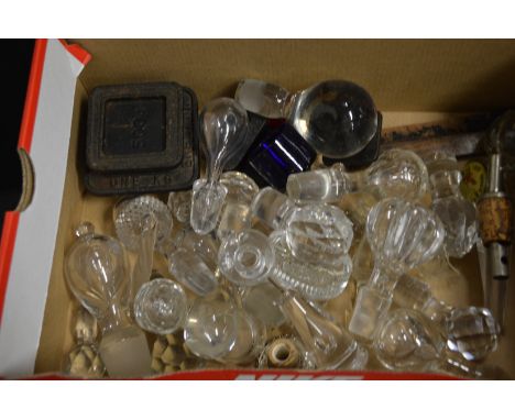 Glass decanter stoppers etc.