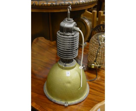 An industrial light fitting.