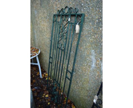 A wrought iron single gate.