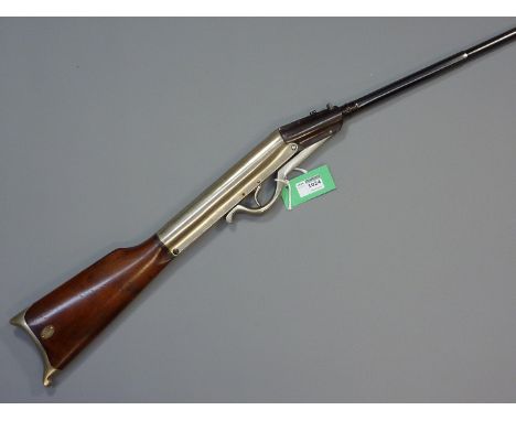 'The Nipper Air Gun' .33 vintage air rifle with .177 brass sleave No.83114 c1900, octagonal to round break barrel action with