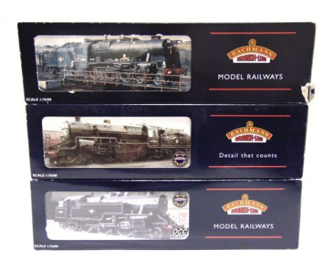 [OO GAUGE]. THREE B.R. LOCOMOTIVES  comprising a Bachmann No.31228, B.R. Rebuilt Royal Scot Class 4-6-0 tender locomotive 'Th