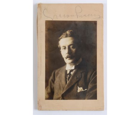 AUTOGRAPHS - GIACOMO PUCCINI (1858-1924)  composer: a menu for a farewell supper arranged for Puccini by Enrico Caruso, New Y