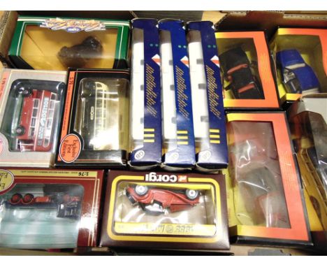 TWELVE ASSORTED DIECAST MODEL VEHICLES by Corgi (9), and Exclusive First Editions (3), each mint or near mint and boxed.
