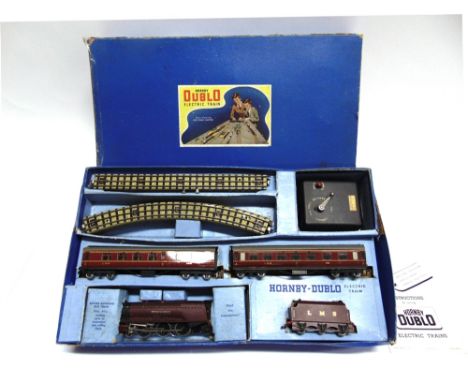 [OO GAUGE]. A HORNBY DUBLO NO.EDP2, PASSENGER TRAIN SET  comprising L.M.S. Duchess Class 4-6-2 tender locomotive 'Duchess of 