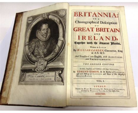 [HISTORY]  Camden, William. Britannia: or A Chorographical Description of Great Britain and Ireland, together with the Adjace