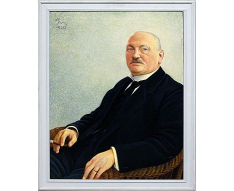 Müller, Richard (1874 Tschirnitz a. d. Eger - Dresden 1954) Portrait von "Eduard Staffel" (so unter der Abbildung im Buch s.u