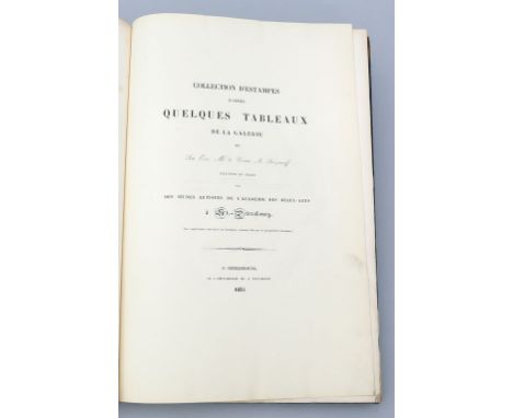 Katalog der Kunstsammlung des Grafen Stroganoff: "Collection d'estampes d'après quelques tableaux de la Galerie de son Exc. M