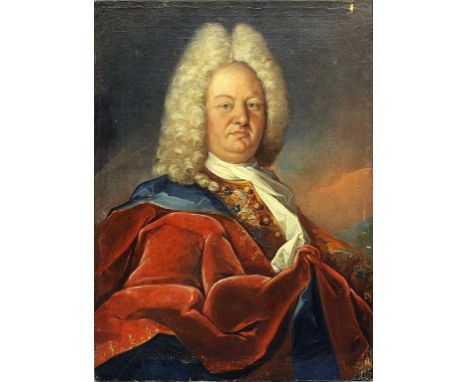 Unbekannter Maler (Anf. 18. Jh.) Portrait eines Adligen, vermutlich Stanislaus I. Leszczynski, König von Polen. Öl/Lwd. (doub