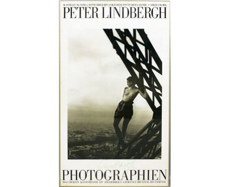 Lindbergh, Peter (1944 Leszno-Paris 2019) Ausstellungsplakat "PHOTOGRAPHIEN PETER LINDBERGH 1997", mittig u. von Peter Lindbe