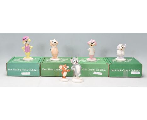 Top Cat - A group of four Beswick ceramic Top Cat figures to include Top Cat, Choo Choo, Benny and Fancy Fancy. All boxed. To