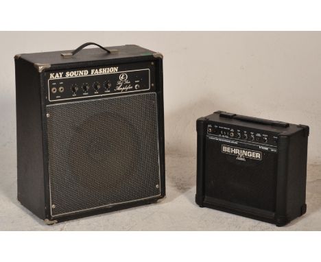 Amplifiers - A Behringer 15 Watts True Analog Modeling Amplifier V-Tone GM108. Together with a Kay Sound Fashion guitar ampli