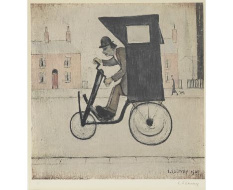 Laurence Stephen Lowry R.A. (British, 1887-1976)The Contraption Offset lithograph printed in colours, 1975, on wove, signed i