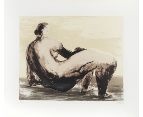 Henry Moore O.M., C.H. (British, 1898-1986)Reclining Woman II (Cramer 592) Lithograph printed in colours, 1980-81, on wove, s