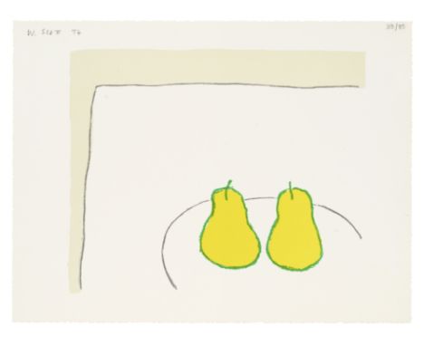 William Scott R.A. (British, 1913-1989)Lemon Pears (Archeus 49) Lithograph printed in colours, 1974, on wove, signed, dated a